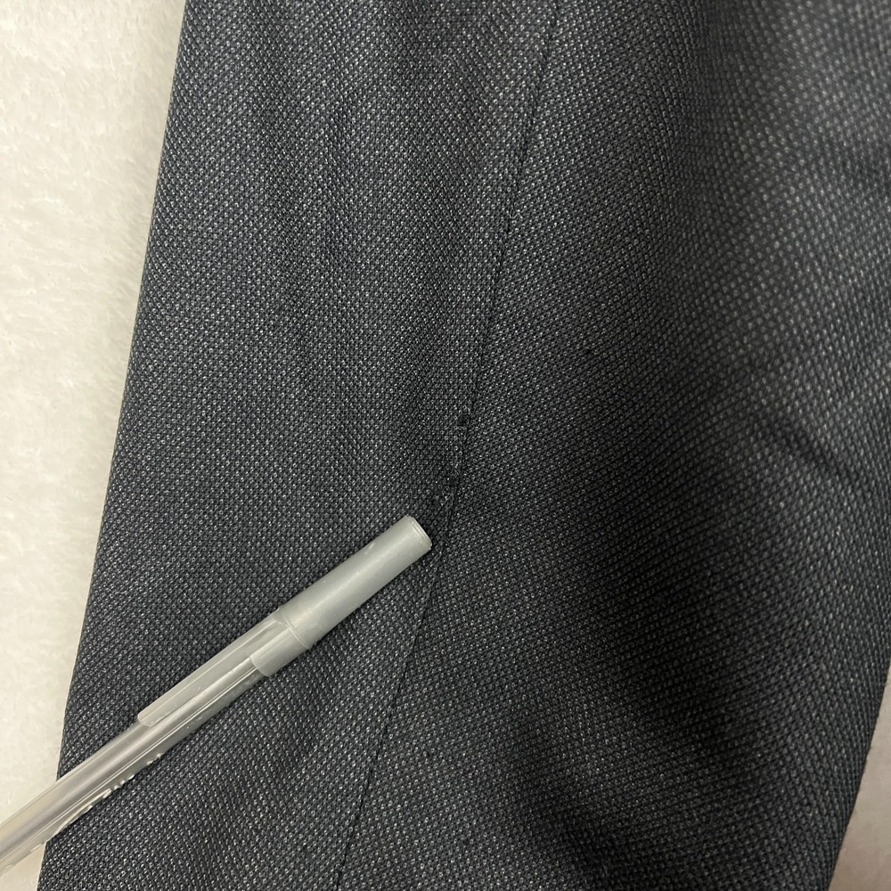 Charles Tyrwhitt Gray Suit Jacket Mens 42R Blazer Wool Sport Coat Red Lining - Picture 6 of 12